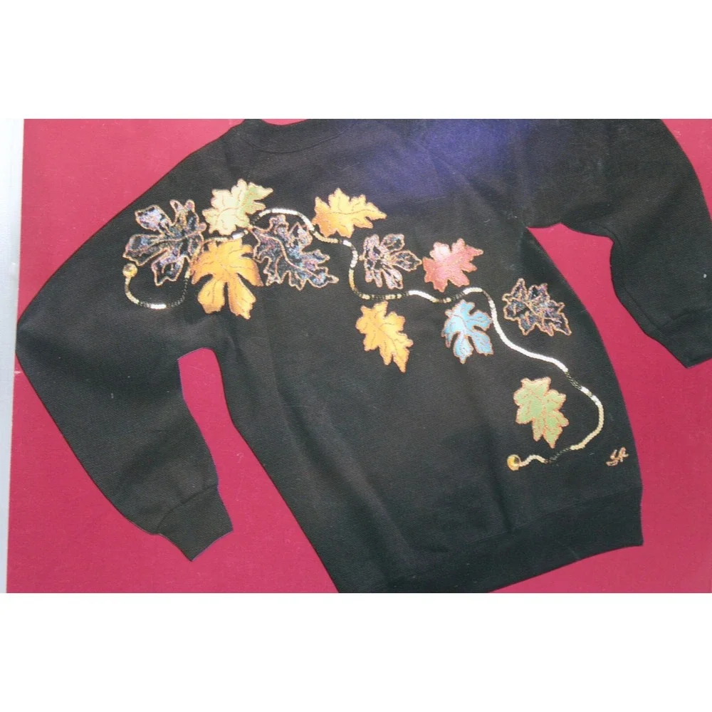 VTG '93 LOT of 4 Iron On Applique Kits Ultrasuede - Western, Cardinals, Leaves